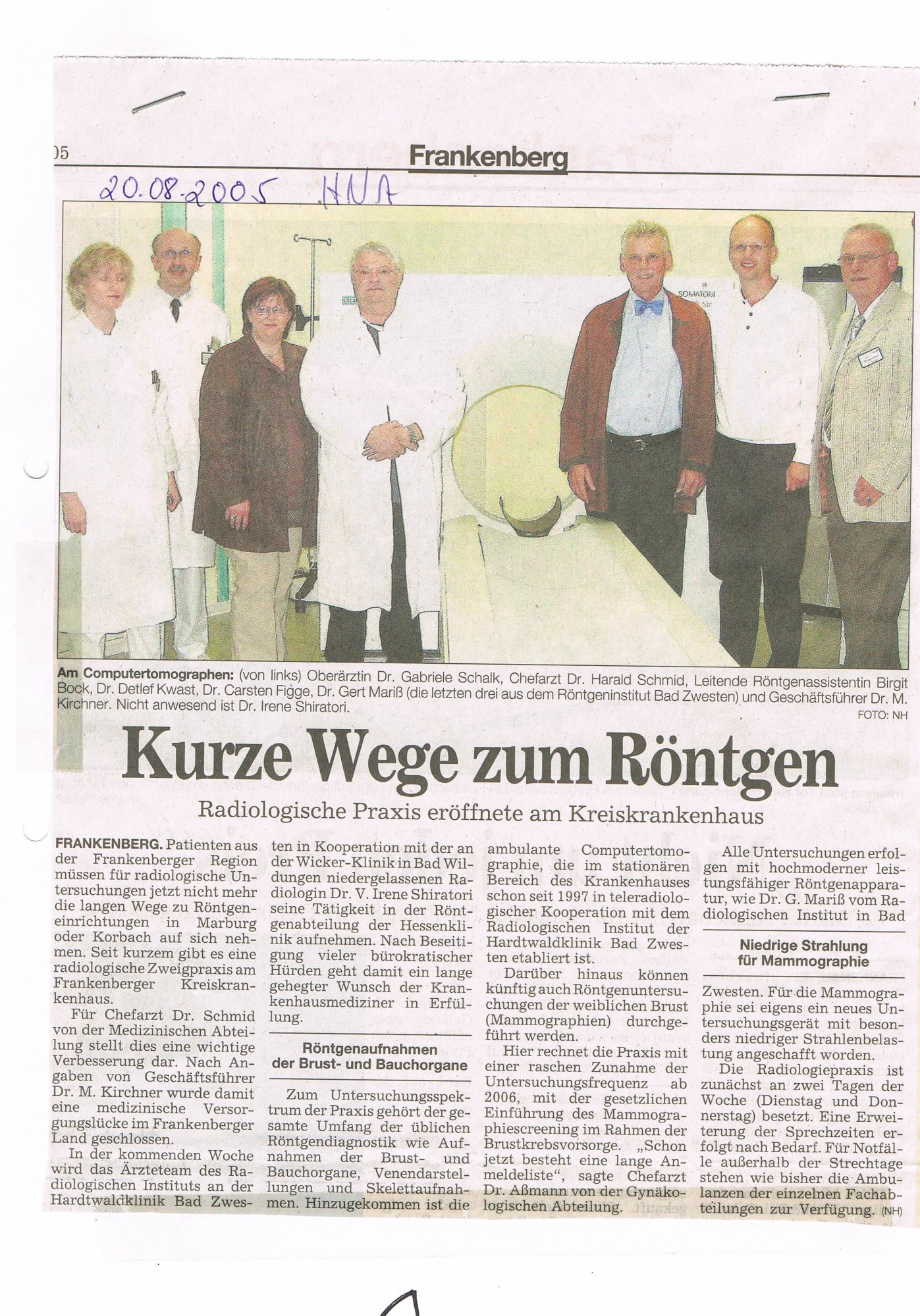 2005-08-20 Kurze Wege zum Röntgen-001